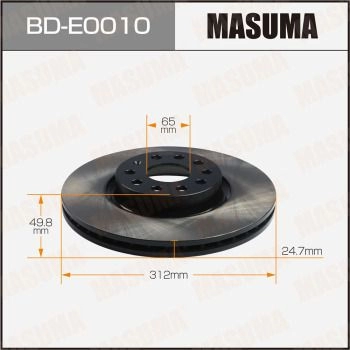 Диск тормозной MASUMA 1440255934 BD-E0010 0CFO P0O изображение 0