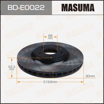 Диск тормозной MASUMA BD-E0022 1440255937 RJMR 26K