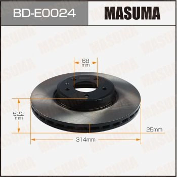 Диск тормозной MASUMA BD-E0024 1440255939 KR8 6PA