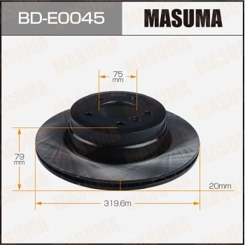 Диск тормозной MASUMA BD-E0045 SG DT82 1440255943