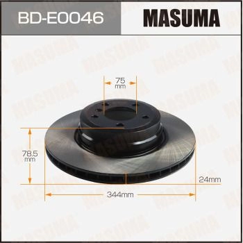 Диск тормозной MASUMA BD-E0046 1440255944 AA FJ66U изображение 0