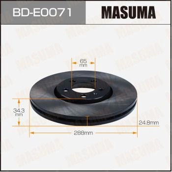 Диск тормозной MASUMA 9AO FWJ6 BD-E0071 1440255955