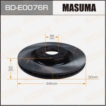 Диск тормозной RH MASUMA YT4 S2 BD-E0076R 1440255957