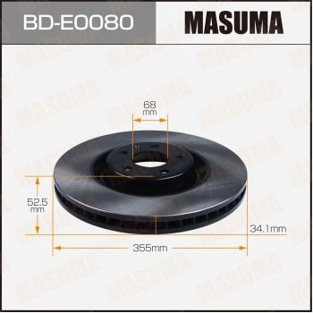 Диск тормозной MASUMA BT SGC 1440255958 BD-E0080 изображение 0