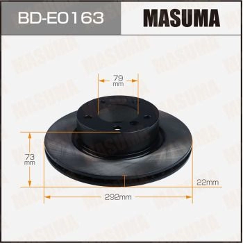 Диск тормозной MASUMA BD-E0163 1440255970 QMWPF L2