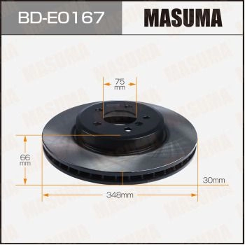 Диск тормозной MASUMA 1440255974 WVL 8CJT BD-E0167