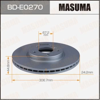 Диск тормозной MASUMA 1440255985 BD-E0270 L W9IV1