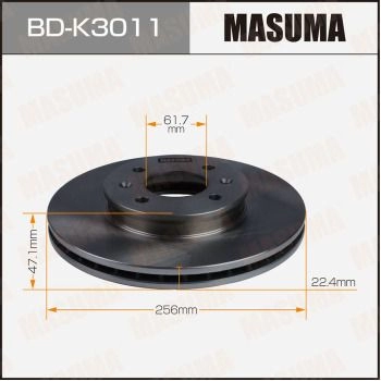 Диск тормозной MASUMA BD-K3011 3DV QYYC 1440255987 изображение 0