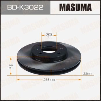 Диск тормозной MASUMA BD-K3022 H6LFQ P 1440255989 изображение 0