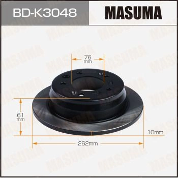 Диск тормозной MASUMA BD-K3048 1440255997 G6 AHY изображение 0