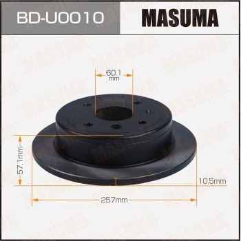 Диск тормозной MASUMA 0JH BDA BD-U0010 1440256001