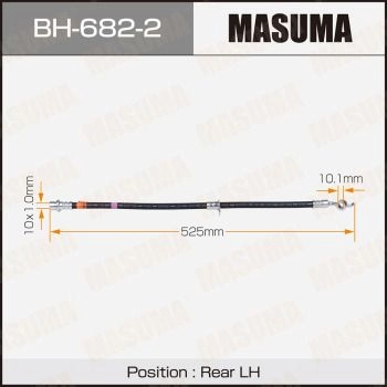 Шланг тормозной MASUMA BH-682-2 OP3 W64 1440256009 изображение 0
