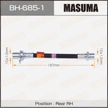 Шланг тормозной MASUMA BH-685-1 BVR7B 89 1440256012 изображение 0