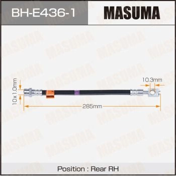 Шланг тормозной MASUMA BH-E436-1 BGK SYM 1440256019 изображение 0