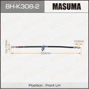 Шланг тормозной MASUMA BH-K308-2 QFC QV 1440256022 изображение 0