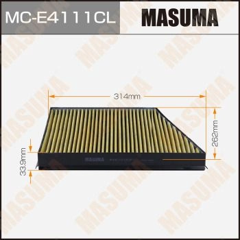 Фильтр салонный угольный MASUMA 1440256165 QWP6 T MC-E4111CL изображение 0