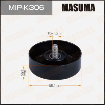 Ролик обводной приводного ремня MASUMA MIP-K306 1440256270 XZUH OOQ изображение 0