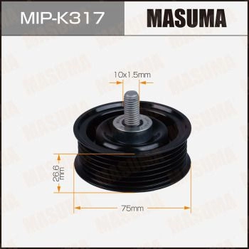 Ролик обводной приводного ремня MASUMA 1440256279 V XCVY MIP-K317 изображение 0