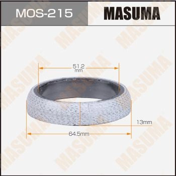 Кольцо уплотнительное глушителя 51.2x64.5x13 MASUMA 1440256350 MOS-215 XW5 OV изображение 0