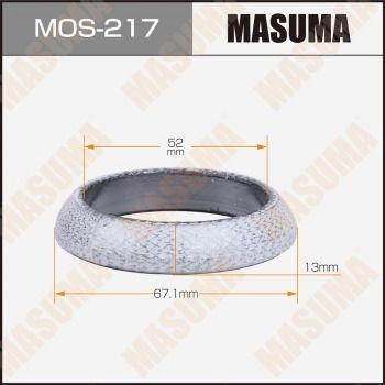Кольцо уплотнительное глушителя 52x67.1x13 MASUMA MOS-217 1440256352 OBQYUX A изображение 0