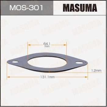 Прокладка глушителя 64.1x131.1x1.2 MASUMA MOS-301 1440256354 EK3 Q3 изображение 0
