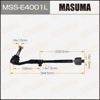 Тяга рулевая (комплект) MASUMA MSS-E4001L QLBVJ YW 1440256380 изображение 0