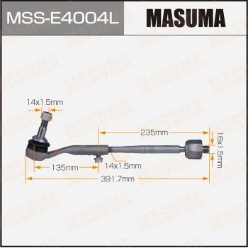 Тяга рулевая (комплект) MASUMA 1440256386 NS0BV Q MSS-E4004L изображение 0