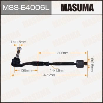 Тяга рулевая (комплект) MASUMA MSS-E4006L 1440256388 0MT AHK изображение 0