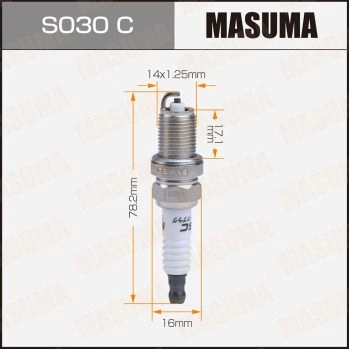 Свеча зажигания никелевая BCPR5EY (1266) MASUMA S030C HAPCA 77 1440256519