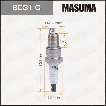 Свеча зажигания никелевая BPR5EY-11 (3028) MASUMA S031C 1440256520 OTAQ C изображение 0