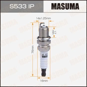 Свеча зажигания иридиeвая IFR5J-11 MASUMA S533IP S UVPA 1440256533 изображение 0