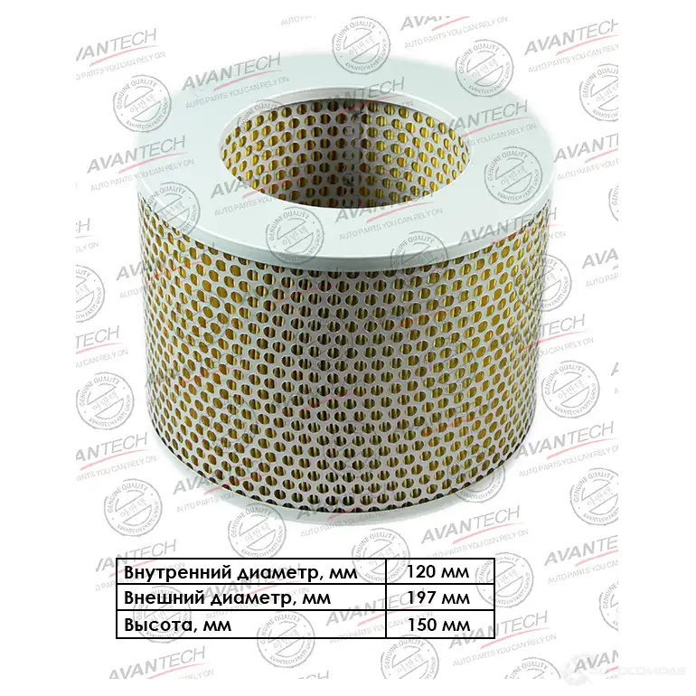 Фильтр воздушный AVANTECH PZD IG AF0142 1420571488