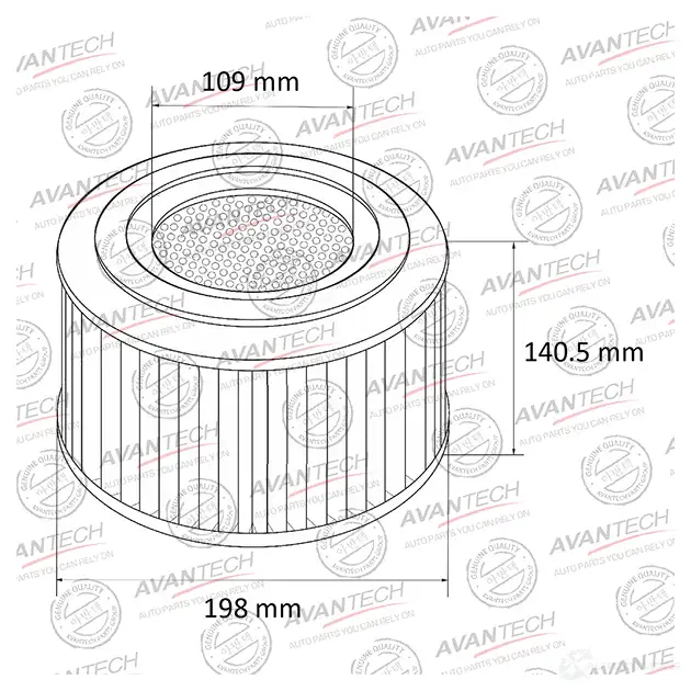 Фильтр воздушный AVANTECH 7EOZ 8 1420571483 AF0145