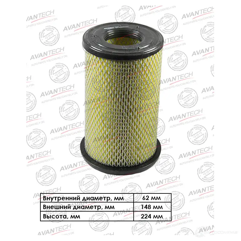 Фильтр воздушный AVANTECH AF0201 1439708425 0 BN6ZY