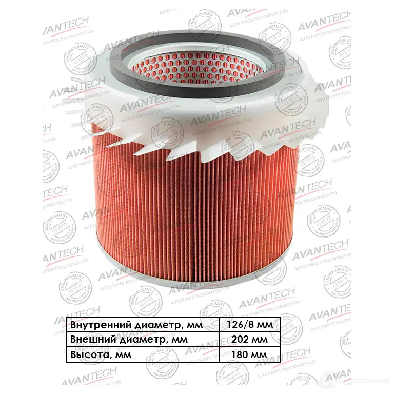 Фильтр воздушный AVANTECH AF0514 1439708439 SR39Y8 2