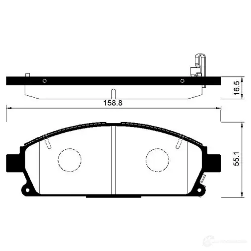 Дисковые тормозные колодки (противоскрипная пластина в компл.) AVANTECH CFF1 2 AV1009 1420571358