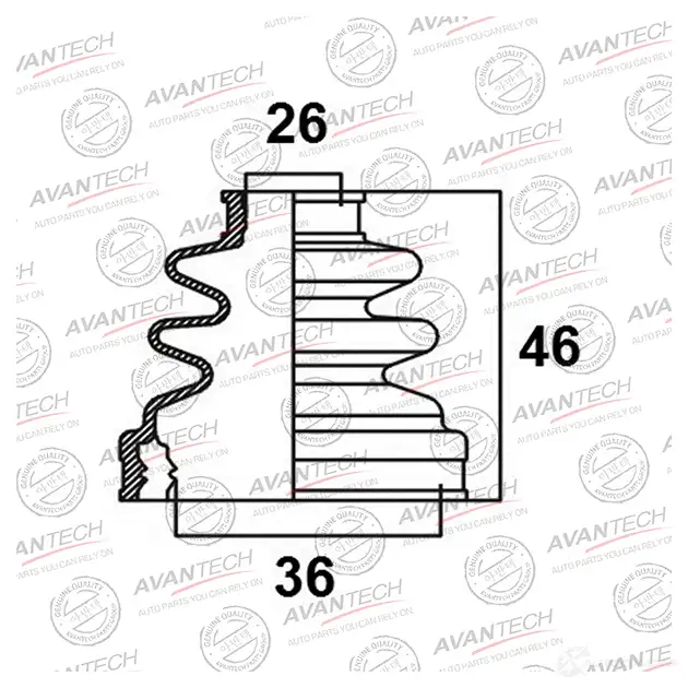 Пыльник привода AVANTECH BD0105 1439707484 9 HEAM