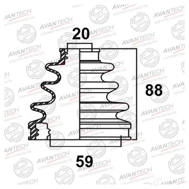 Пыльник привода AVANTECH BD0115 1439708832 UWLVQ K