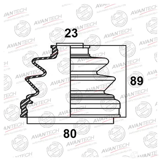 Пыльник привода AVANTECH 1439707486 BD0503 ZGLA MQ
