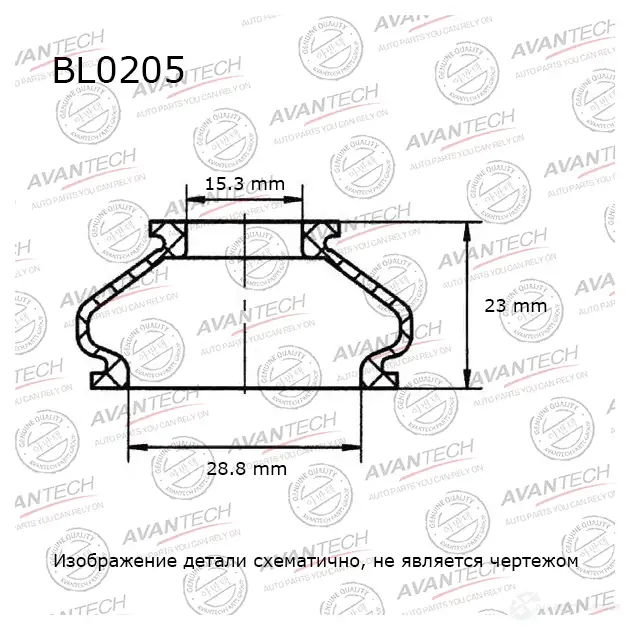 Пыльники деталей подвески (кратность 10 шт.) AVANTECH OLK5G X7 BL0205 1439706403 изображение 0