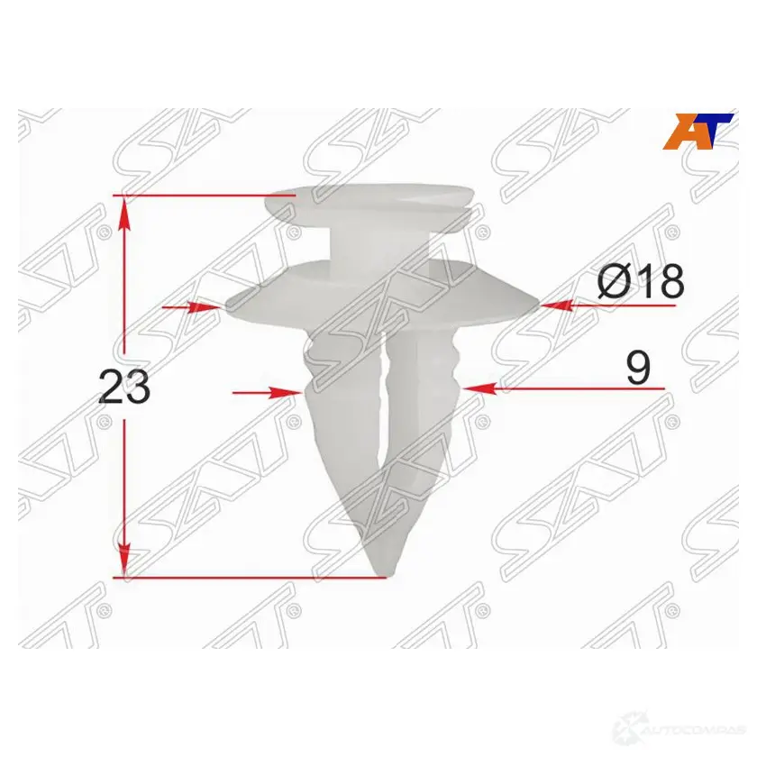 Клипса обшивки двери FIAT/ALFA ROMEO (1 шт.) SAT ST-M12500 F9I DIQ8 1440511745