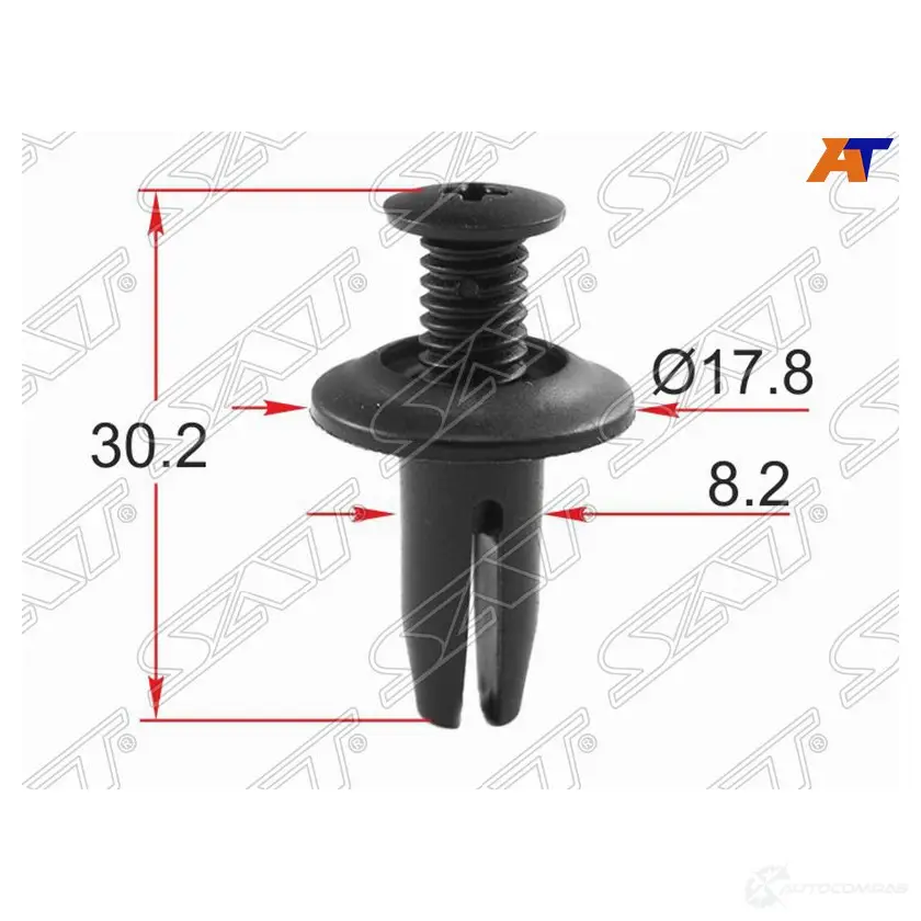 Клипса крепежная FORD (1 шт.) SAT 8 MQAES ST-M12463 1440516016