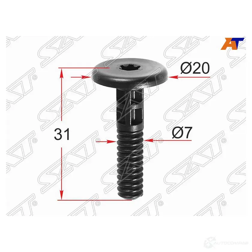 Клипса крепежная BMW/MINI (1 шт.) SAT ST-M12251 3 C3DD03 1440512243
