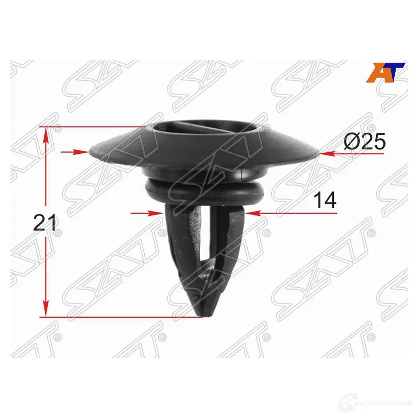 Клипса BMW/MINI (1 шт.) SAT T4PMU 3U 1440512233 ST-M12228