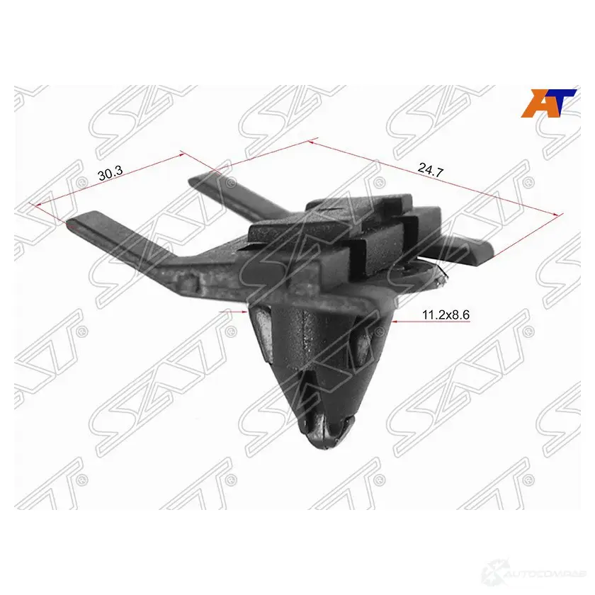Клипса фиксатор TOYOTA/LEXUS (1 шт.) SAT ST-M10284 1440540275 939AS F