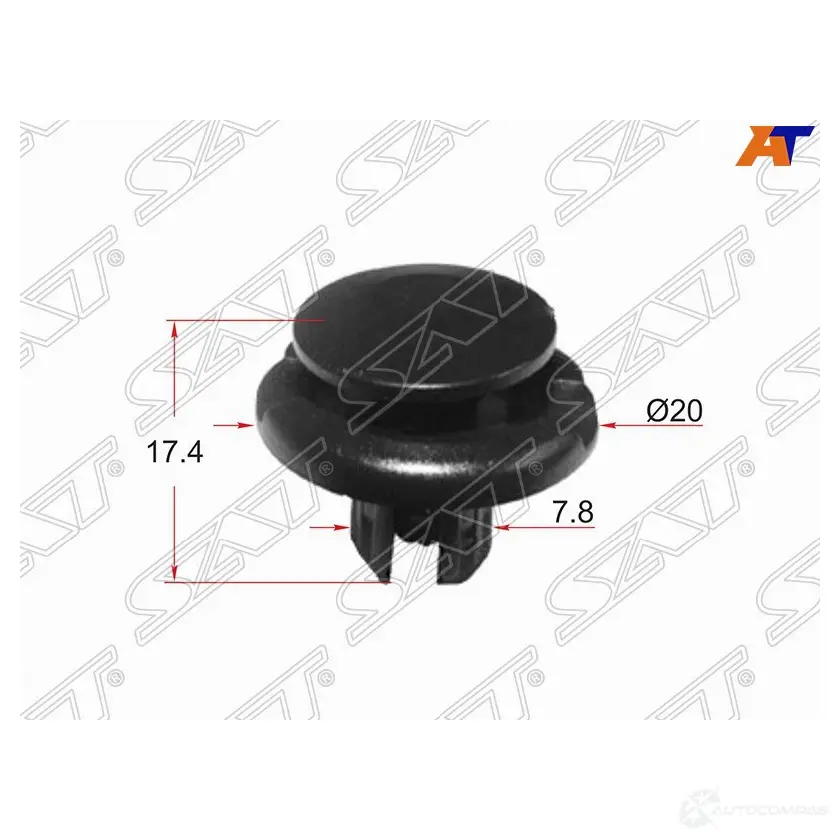 Клипса крепежная SAT ST-KJ-850 (1 шт.) SAT QNTM3 N ST-KJ-850 1422804139 изображение 0