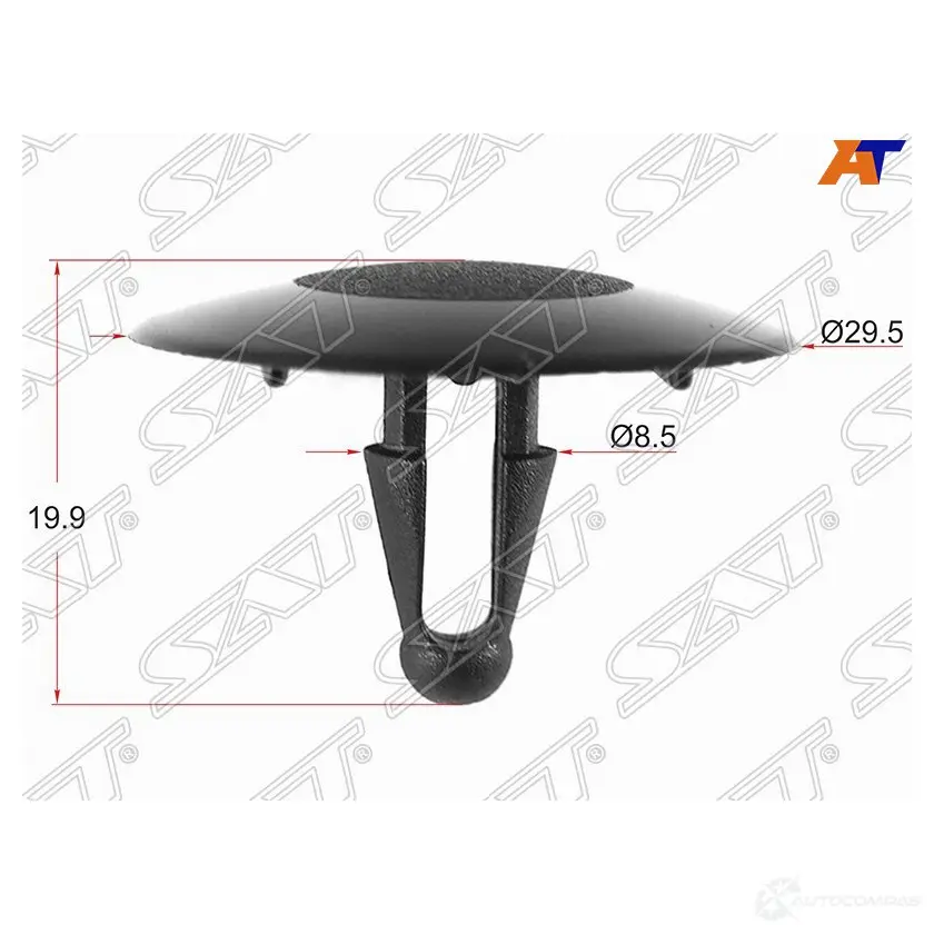 Клипса фиксатор TOYOTA/LEXUS (1 шт.) SAT 1440540244 ST-KJ-370 PEKNJJ G