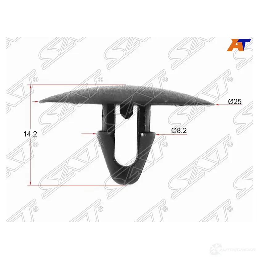 Клипса обшивки капота TOYOTA/LEXUS (1 шт.) SAT 0O DHL 1440540316 ST-KJ-334