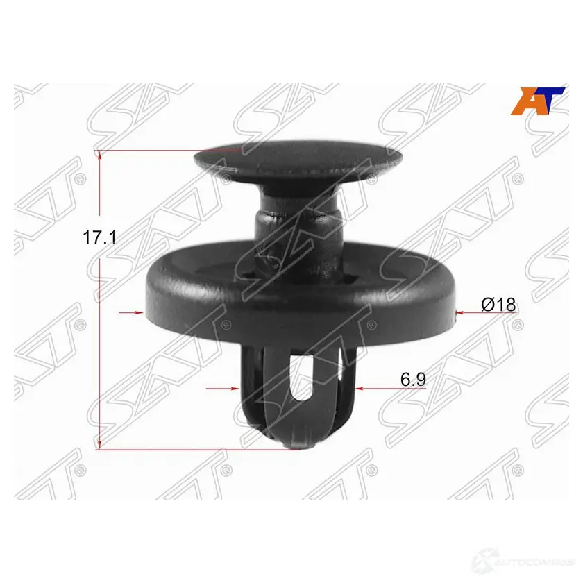 Клипса защиты бампера TOYOTA/LEXUS/SUBARU (1 шт.) SAT 1440517364 ST-KJ-323 8KM IA4
