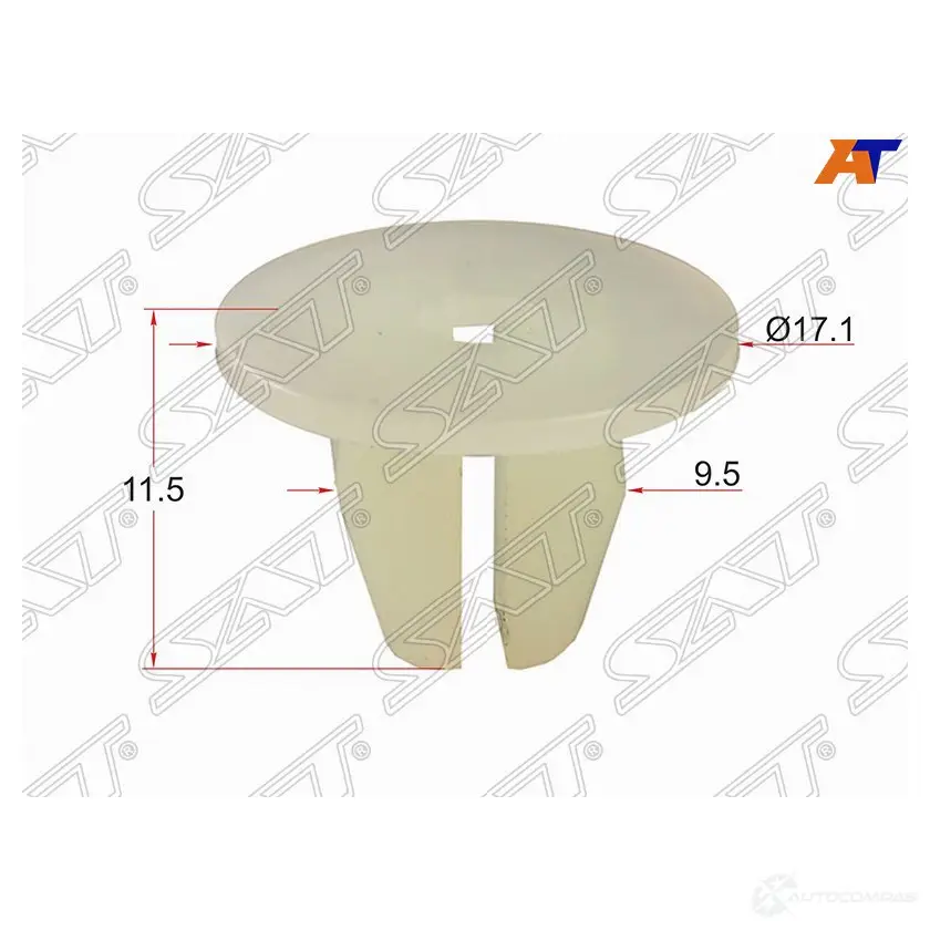 Клипса TOYOTA/LEXUS/SUBARU (1 шт.) SAT ST-KJ-310 3 ZDADTK 1440526804